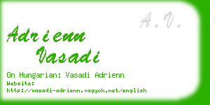 adrienn vasadi business card